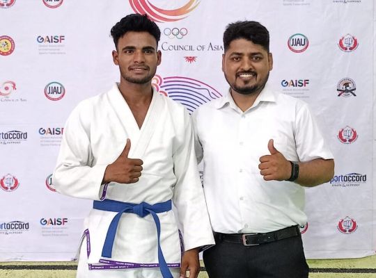 Kamal Singh of Uttarakhand got a place in the Indian Ju-Jitsu team for the 19th Asian Games