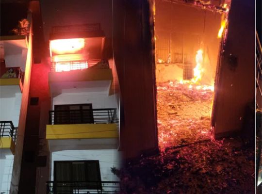 Uttarakhand: Tragic accident in Haridwar! Fire broke out in the flat at midnight, young man jumped from the third floor to save his life and died