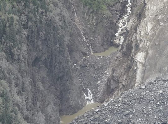 Uttarakhand: Two lakes formed after landslide in Telagad above Harshil! Pictures captured in drone camera