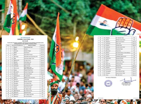 Bihar Elections: Congress shows its strength ahead of seat-sharing within the Grand Alliance! First list of 48 candidates released