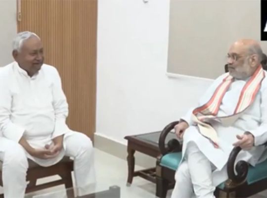  Bihar Elections: Home Minister Amit Shah and Chief Minister Nitish Kumar meet in Patna! A lengthy discussion on the NDA's strategy