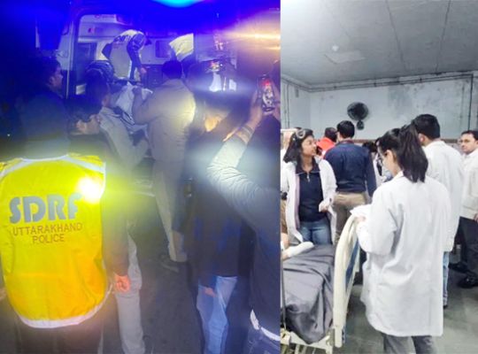 Tragic road accident in Uttarakhand! A tempo traveler full of tourists fell into a ditch near Dogaon on the Nainital-Haldwani road, killing two.