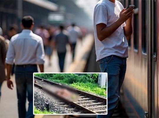 A heartbreaking accident: A passion for reels claimed a life! A young man, filming a video from a moving train window, fell and his body was torn into pieces.