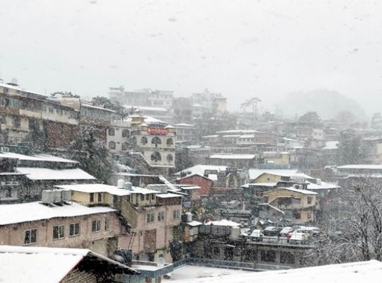 Snowfall in Uttarakhand has altered the weather! Tourists flocked to the mountains, and a memorable wedding took place amidst the snow in Junglechatti, Gairsain.