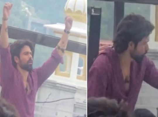 A touch of Bollywood in Mussoorie: Emraan Hashmi arrives to shoot for an upcoming film; huge crowds of fans gather in the 'Queen of Hills'.