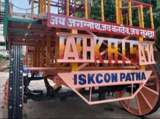 Grand preparations at Patna ISKCON for Deva Snan Purnima: Mahaprabhu Jagannath to be consecrated with Ganga water from 108 golden pitchers.