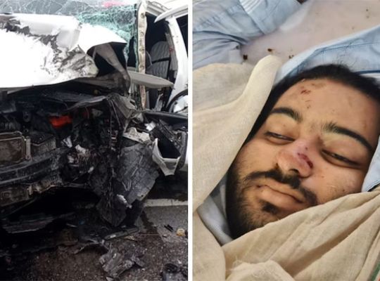Tragic accident while traveling from Prayagraj to Jhansi! Three people, including Atiq Ahmed's son Aban Ahmed, died on the spot.