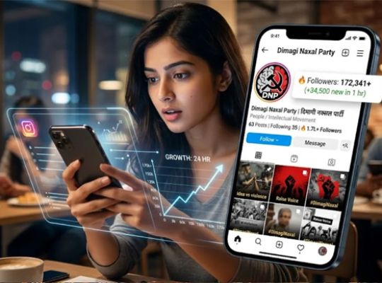 Big News: A new political battle has erupted on social media following PM Modi's 'Urban Naxal' (intellectual Naxal) remark! The 'DNJP_India' account has created a stir, claiming to have gained 1.9 lakh followers within 24 hours.