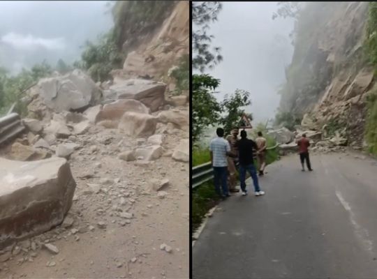 Havoc in Uttarakhand due to heavy rains! 86 motor roads blocked, debris falls on the Nainital-Kathgodam highway, and houses in Karnaprayag face a threat.